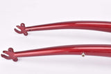 NOS 28" Dark Red Trekking Steel Fork with Eyelets for Fenders, Rack and Low Rider