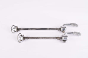 Campagnolo quick release set Record and Super Record, #1001/3 and #1006/8 front and rear Skewer from the 1970s - 80s