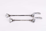 Campagnolo quick release set Record and Super Record, #1001/3 and #1006/8 front and rear Skewer from the 1970s - 80s