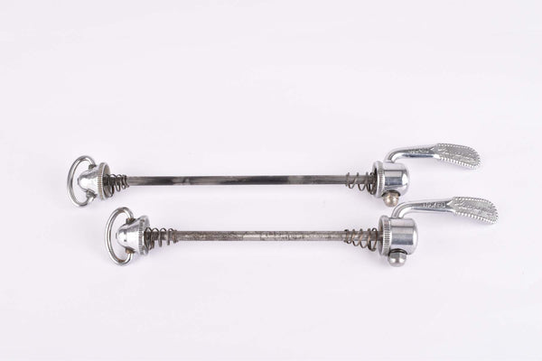 Campagnolo quick release set Record and Super Record, #1001/3 and #1006/8 front and rear Skewer from the 1970s - 80s