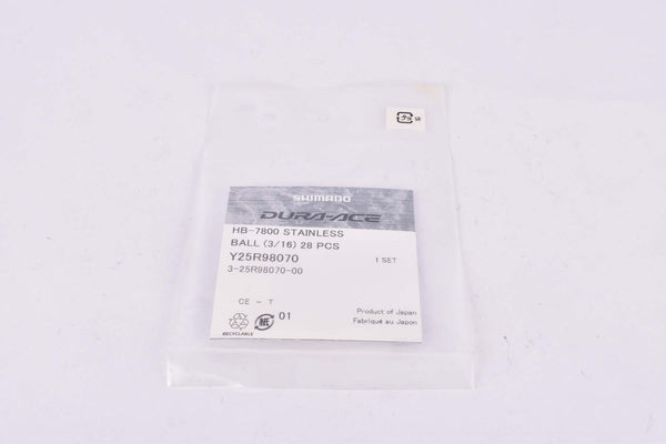 NEW Shimano Dura Ace #7800 Bearing Ball Set (28 pcs) in size 3/16"