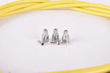 NOS yellow road bike Brake cable set for front and rear brake from the 1970s / 1980s