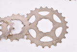 Bunch of NOS Shimano 7-speed and 8-speed Hyperglide (HG) Cogs / Cassette Sprockets with various teeth and finish from the 1990s / 2000s