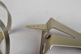 NEW Campagnolo Superleggeri "winged wheel logo" toe clips in size Large from the 1980s NOS/NIB