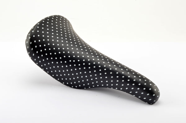 NEW Selle San Marco black (white dots) Concor Saddle from the 1980s NOS