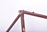 Purple Superia Apollo(??) vintage road bike frame in 60 cm (c-t) / 58.5 cm (c-c) with Ishiwata 022 Speed Gallant tubing from 1978 / 1979