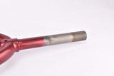 NOS 28" Dark Red Trekking Steel Fork with Eyelets for Fenders, Rack and Low Rider