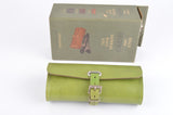NEW Brooks Challenge Leather Saddle Seat Bag in green from the 2010s