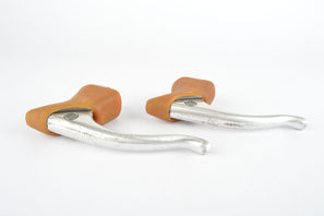 Campagnolo Record #2030 brake lever set with brown hoods from the 1980s