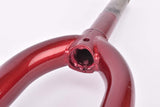 NOS 28" Dark Red Trekking Steel Fork with Eyelets for Fenders, Rack and Low Rider