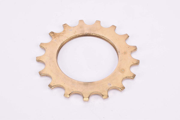 NOS Suntour Pro Compe #4 5-speed and 6-speed Cog, golden steel Freewheel Sprocket threaded on the inside with 17 teeth from the 1970s - 1980s