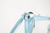 Rossin Super Record frame 49 cm (c-t) / 47.5 cm (c-c) with Columbus SLX Tubing in light blue and chrome
