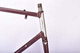Purple Superia Apollo(??) vintage road bike frame in 60 cm (c-t) / 58.5 cm (c-c) with Ishiwata 022 Speed Gallant tubing from 1978 / 1979