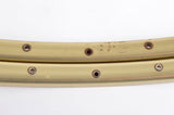 NEW FIR Sirius gold anodized tubular Rims 700c/622mm with 36 holes from the 1980s NOS