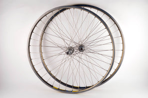 Wheelset with Mavic Reflex SUP clincher rims and Sachs New Succes hubs from the 1980s - 90s