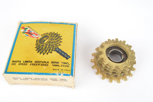 NOS/NIB Regina Extra Oro Gold 6-speed Freewheel with 13-18 teeth from the 1970s - 80s