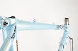 Rossin Super Record frame 49 cm (c-t) / 47.5 cm (c-c) with Columbus SLX Tubing in light blue and chrome