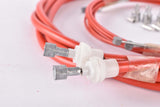 NOS red Brake and Gear Shifting Cable Set for front and rear brake and dreailleur from the 1970s / 80s