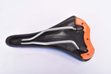 NOS Blue & Orange Pinarello labled Selle Italia XO Saddle from the 2000s