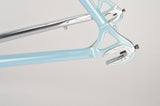 Rossin Super Record frame 49 cm (c-t) / 47.5 cm (c-c) with Columbus SLX Tubing in light blue and chrome