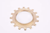 NOS Shimano Dura-Ace #MF-7150 / #MF-7160 (#FA-100 / #FA-110) golden Cog threaded on inside (#BC40), 5-speed and 6-speed Freewheel Sprocket with 16 teeth #1241611 from the 1970s - 1980s