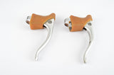 Campagnolo Record #2030 brake lever set with brown hoods from the 1980s
