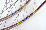 Wheelset with Mavic Reflex SUP clincher rims and Sachs New Succes hubs from the 1980s - 90s