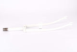 NOS 28" White Steel Fork with Eyelets for Fenders and Braze-on for a Dynamo