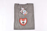 Columbus Heart Charcoal T-Shirt, grey