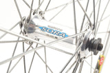 Wheelset with Rigida clincher rims and Shimano Sora #3300 hubs from the 1990s