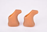 NEW Campagnolo Record / Super Record / Triomphe natural para brown brake lever rubber Hood with shield logo #2039 from the 1980s