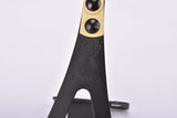 NOS Ale Black and Gold light aluminum alloy toe clip set #97/L.D. dark anodized from the 1980s