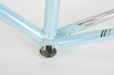 Rossin Super Record frame 49 cm (c-t) / 47.5 cm (c-c) with Columbus SLX Tubing in light blue and chrome