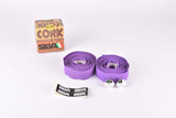 NOS Silva Cork handlebar tape in purple from the 1980s