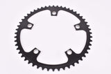 NOS black anodized Gipiemme Azzurro Chainring with 52 teeth and 144 mm BCD from the 1980s