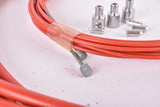 NOS red Brake and Gear Shifting Cable Set for front and rear brake and dreailleur from the 1970s / 80s