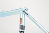 Rossin Super Record frame 49 cm (c-t) / 47.5 cm (c-c) with Columbus SLX Tubing in light blue and chrome