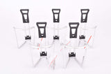 Bunch of NOS silver aluminum water bottle cages (5pcs)