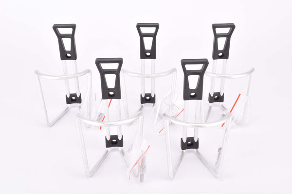 Bunch of NOS silver aluminum water bottle cages (5pcs)