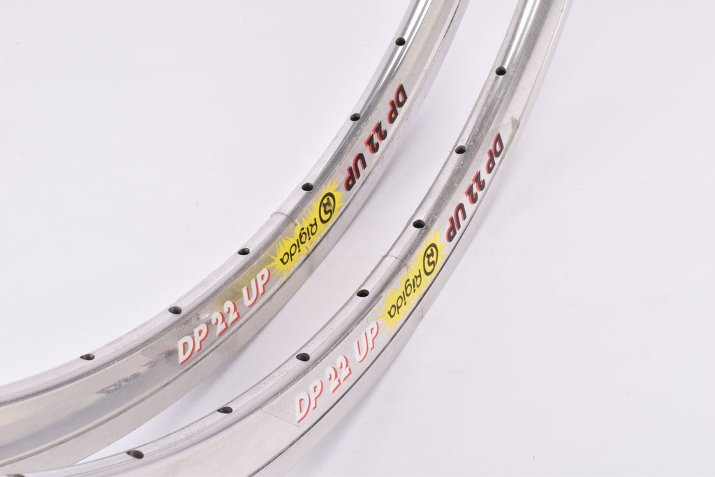 NOS Rigida DP 22 Ultimate Power (UP) aero MTB Clincher Rim Set 36 h ...