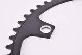 NOS black anodized Gipiemme Azzurro Chainring with 52 teeth and 144 mm BCD from the 1980s