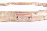 NOS golden anodized Fiamme Speedy Tubular Rim Set (Triathlon / Timetrail) 26" / 571mm (650) with 28 holes from the 1970s - 1980s