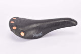 Black Selle San Marco Regal Girardi special edition Leather Saddle with Magnesium Rails and Copper Rivets from 1986