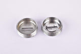 Silver Gipiemme plastic crank set dust caps