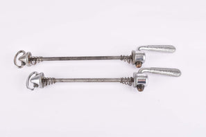 Campagnolo quick release set Record and Super Record, #1001/3 and #1006/8 front and rear Skewer from the 1950s - 1970s