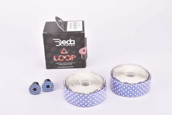 Deda Loop #DEDATAPE606 white and blue handlebar tape