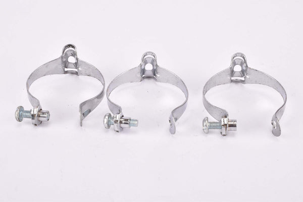 NOS drilled and sloted clamp on top tube cable guide clip set ...