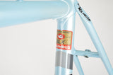 Rossin Super Record frame 49 cm (c-t) / 47.5 cm (c-c) with Columbus SLX Tubing in light blue and chrome