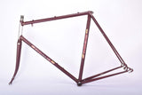 Purple Superia Apollo(??) vintage road bike frame in 60 cm (c-t) / 58.5 cm (c-c) with Ishiwata 022 Speed Gallant tubing from 1978 / 1979