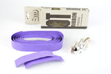 NEW 3ttt cork purple handlebar tape with silver end plugs from the 1980s NOS/NIB